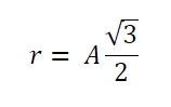 在C程式中，將下列內容翻譯為中文：正六邊形內切的圓中內切的正方形的面積是多少？