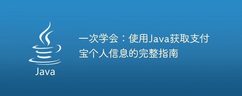 一次学会：使用Java获取支付宝个人信息的完整指南