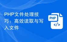 PHP文件處理技巧：高效讀取與寫入文件