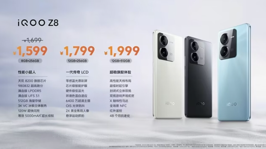 iQOO Z8：全球最佳LCD屏幕搭载 性能小超人即将登场