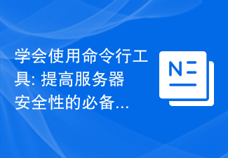 学会使用命令行工具: 提高服务器安全性的必备技能