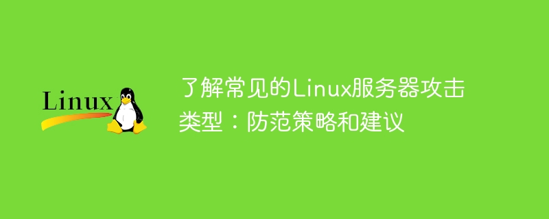 了解常見的Linux伺服器攻擊類型：防範策略與建議