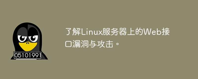 Comprendre les vulnérabilités de linterface Web et les attaques sur les serveurs Linux.