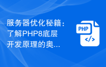 服务器优化秘籍:了解PHP8底层开发原理的奥秘