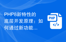 PHP8新特性的底层开发原理:如何通过新功能提高代码编写效率