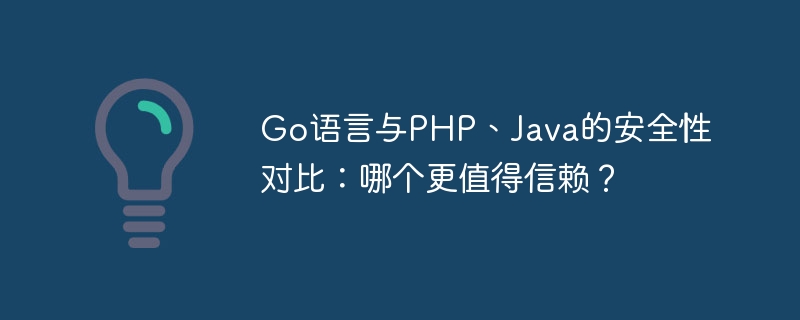Go语言与PHP、Java的安全性对比：哪个更值得信赖？