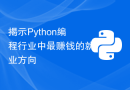 揭示Python编程行业中最赚钱的就业方向