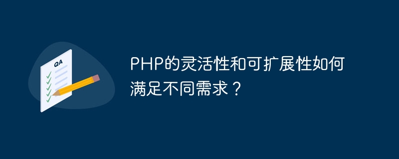 PHP的灵活性和可扩展性如何满足不同需求？