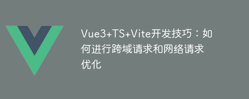 Vue3+TS+Vite 개발 기술: 도메인 간 요청 및 네트워크 요청을 최적화하는 방법