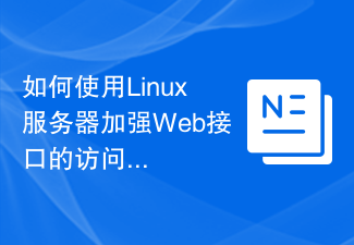 웹 인터페이스의 액세스 제어를 강화하기 위해 Linux 서버를 사용하는 방법은 무엇입니까?