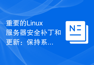 重要的Linux服务器安全补丁和更新：保持系统健康