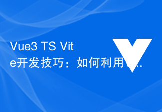 Vue3+TS+Vite 開発スキル: 開発とデバッグに Vue Devtools を使用する方法