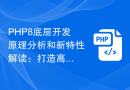 PHP8底层开发原理分析和新特性解读：打造高性能的应用程序