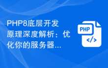 PHP8底层开发原理深度解析:优化你的服务器