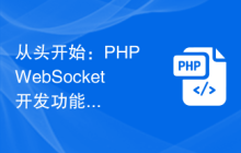 从头开始：PHP WebSocket开发功能的全面解析与实现教程