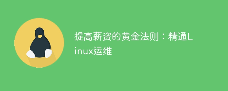 提高薪資的黃金法則：精通Linux維