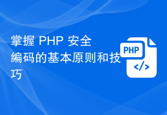 掌握 PHP 安全编码的基本原则和技巧