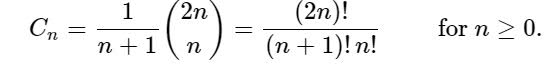 第n個卡塔蘭數的C/C++程式是什麼？