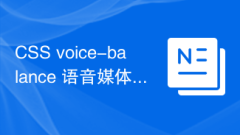 CSS voice-balance voice media property