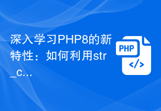 Erfahren Sie mehr über die neuen Funktionen von PHP8: Wie verwende ich die Funktion und den Code str_contains, um die String-Beurteilung zu vereinfachen?