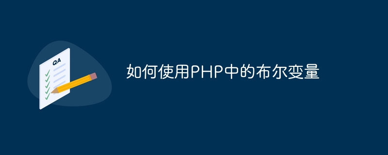 如何使用PHP中的布尔变量