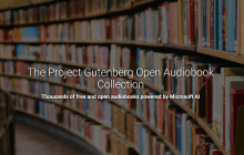 微软与 Project Gutenberg 合作，利用 AI 制作 5000 本免费有声书