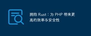 拥抱 rust：为 php 带来更高的效率与安全性