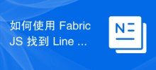 如何使用 FabricJS 找到 Line 物件的真實中心座標？