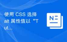 使用 CSS 选择 alt 属性值以“Tutor”开头的每个元素