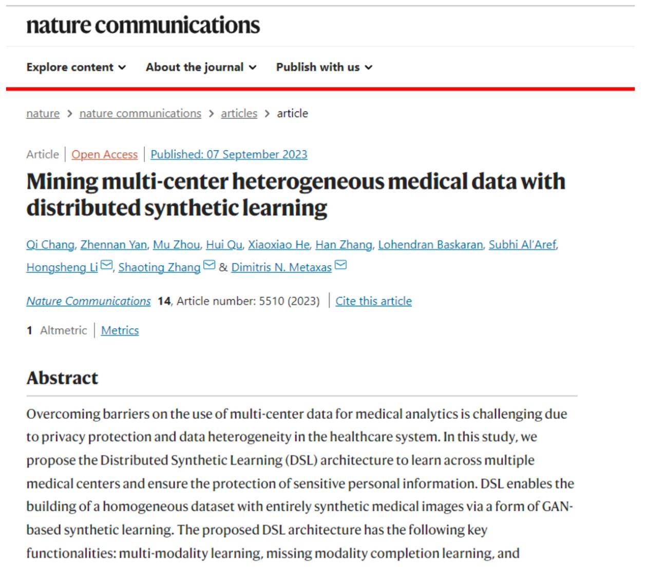 Chinese papers appear in international academic journals: demonstrating generative AI applications