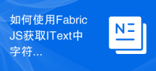 如何使用FabricJS取得IText中字元的完整樣式聲明？