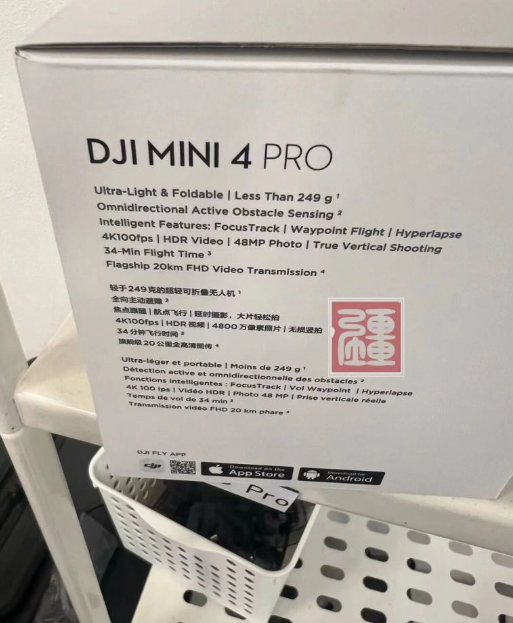 大疆发布新款Mini 4 Pro无人机，欧洲市场售价公布