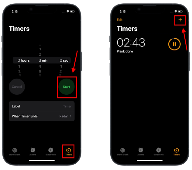 在iPhone iOS 17上如何设置多个计时器