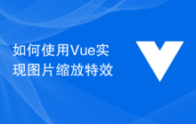如何使用Vue实现图片缩放特效