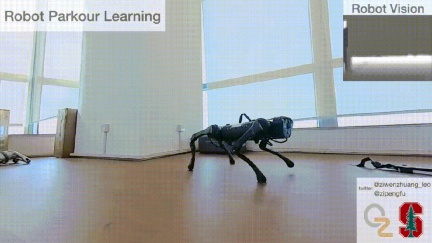 Climbing, jumping, and crossing narrow gaps, open source reinforcement learning strategies allow robot dogs to parkour