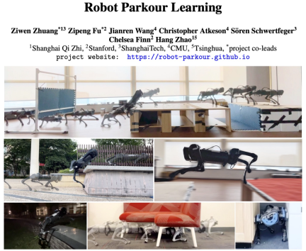 Climbing, jumping, and crossing narrow gaps, open source reinforcement learning strategies allow robot dogs to parkour