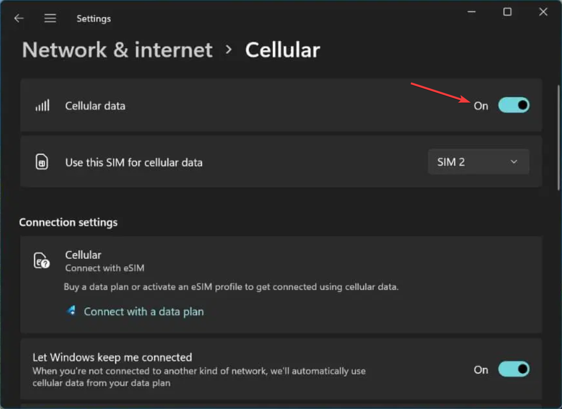 如何在 Windows 11 上启用或禁用 eSIM