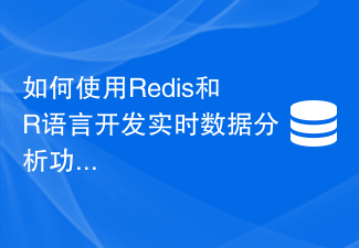 Redis와 R 언어를 사용하여 실시간 데이터 분석 기능을 개발하는 방법