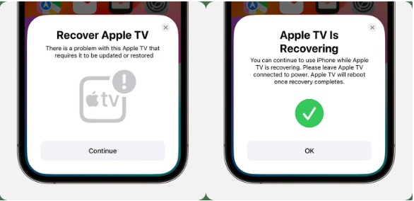 苹果发布iOS 17和tvOS 17：Apple TV引入方便自助恢复功能