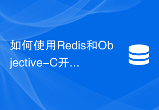 Redis 및 Objective-C를 사용하여 캐시 워밍업 기능을 개발하는 방법