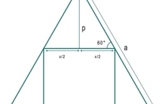 What is the largest square that can be inscribed in an equilateral triangle?
