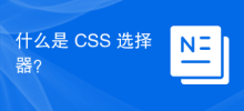 什麼是 CSS 選擇器？
