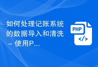 회계 시스템에서 데이터 가져오기 및 정리를 처리하는 방법 - PHP를 사용하여 데이터 가져오기 및 정리를 처리하는 방법