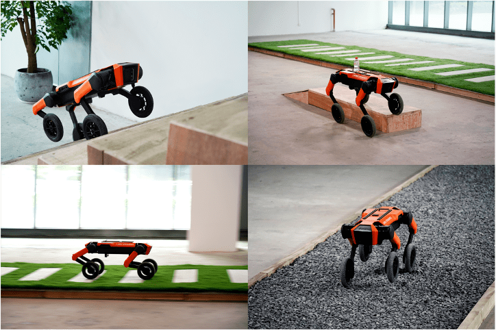 Zhuji Dynamics releases the first universal chassis four-wheeled robot W1