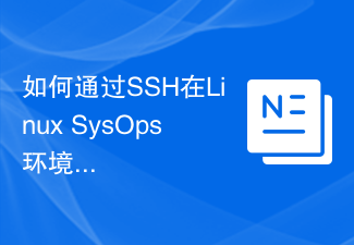 如何通过SSH在Linux SysOps环境中备份与恢复数据