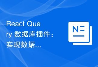 React Query 数据库插件：实现数据导入和导出的方法