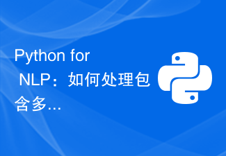 NLP 用 Python: 複数の作成者がいる PDF テキストを処理するには?