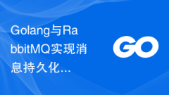 Golang and RabbitMQ implement best practices for message persistence and data security