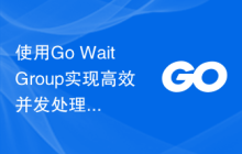 使用Go WaitGroup实现高效并发处理任务