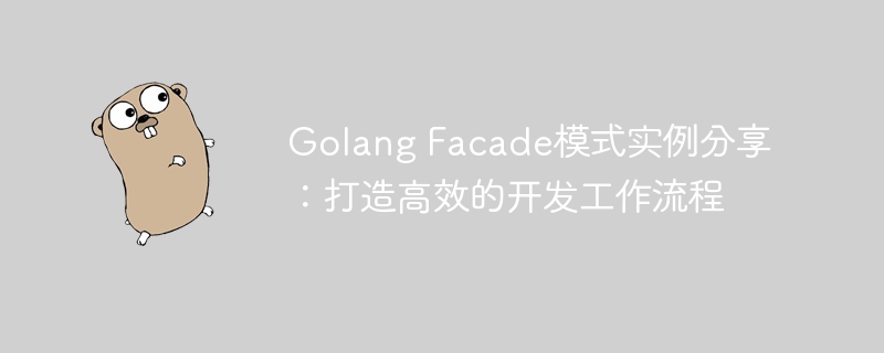 Golang Facade模式实例分享：打造高效的开发工作流程